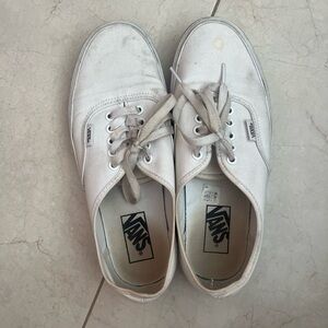 White vans women's size 9.5 men's 8
